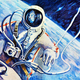 Illustration for article titled The First Spacewalker Created The Best Soviet Cosmic Landscapes